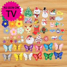 Embroidery Appliques - 60 Pack